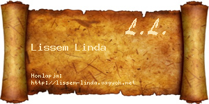 Lissem Linda névjegykártya